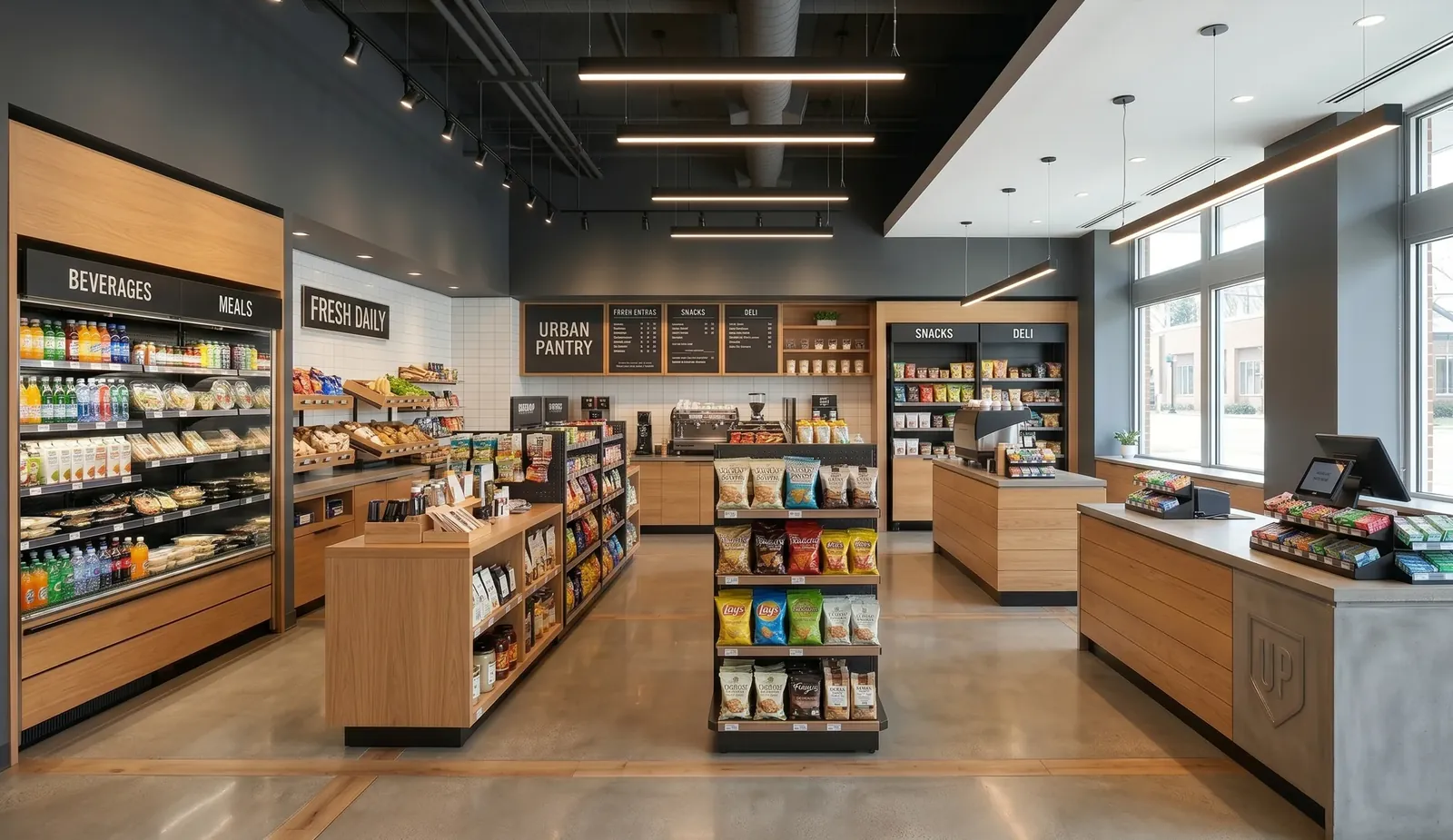 Convenience store commercial fit-out design by HATd Studio